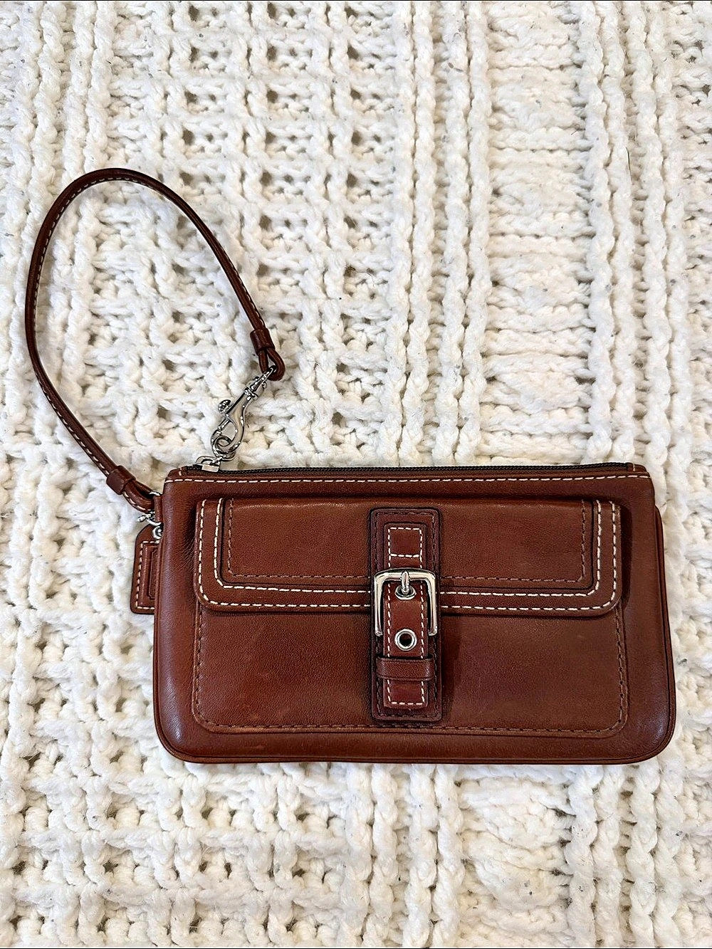 Coach Crossbody Wristlet in Brown